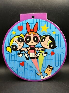 2000 Y2K Vintage Cartoon Network Pyramid The Powerpuff Girls Round Notebook